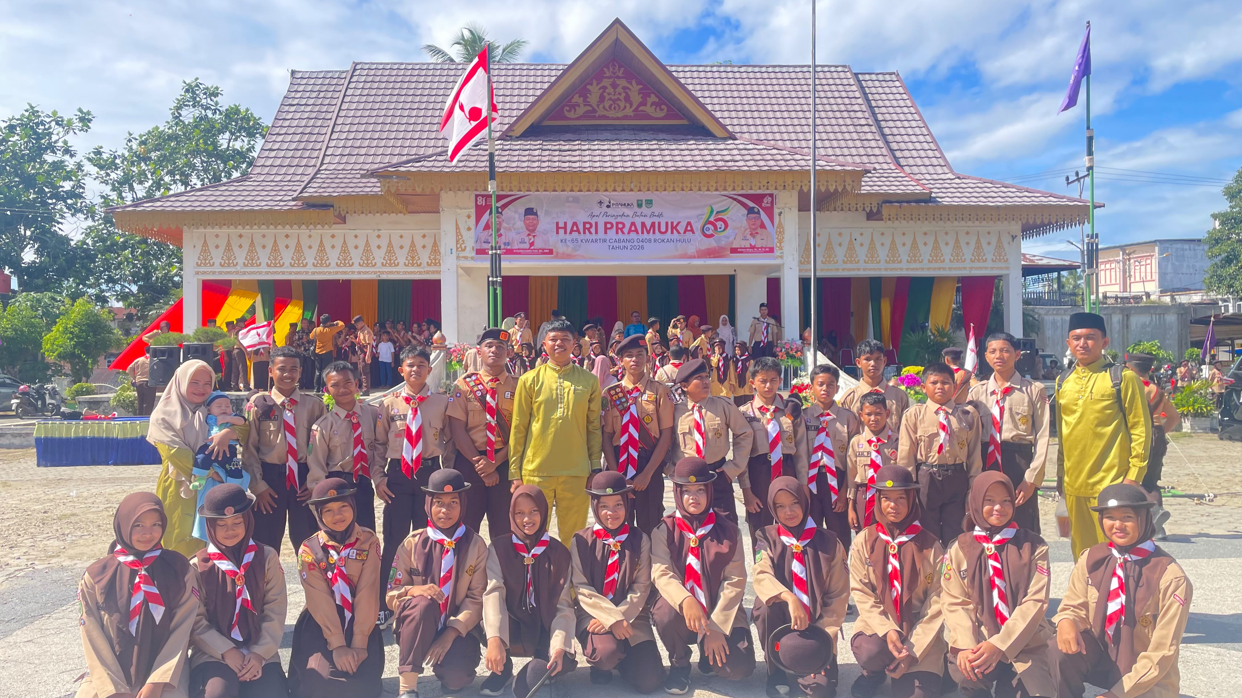 APEL PERINGATAN BULAN BAKTI PRAMUKA DAN PELEPASAN KONTINGEN JAMBORE NASIONAL